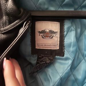 Leather, basically new, Harley Davidson jacket.